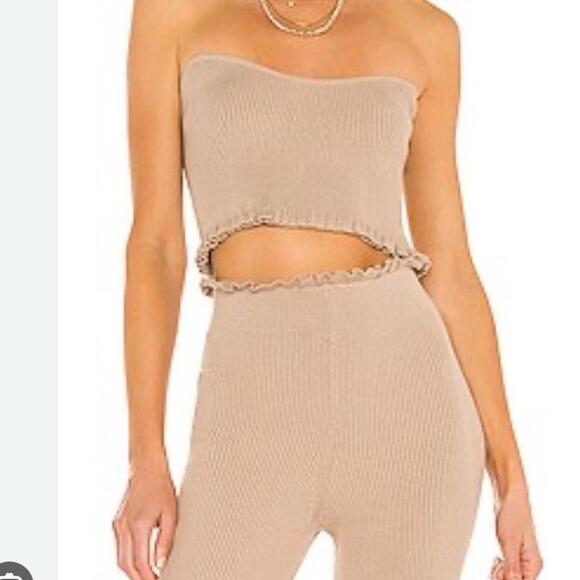 Tops - Women’s Majorelle Women's Tan Top Size Large L Croptop